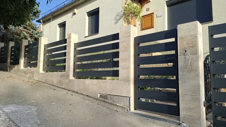 160x24mm antracitszürke alumínium kerítésléc