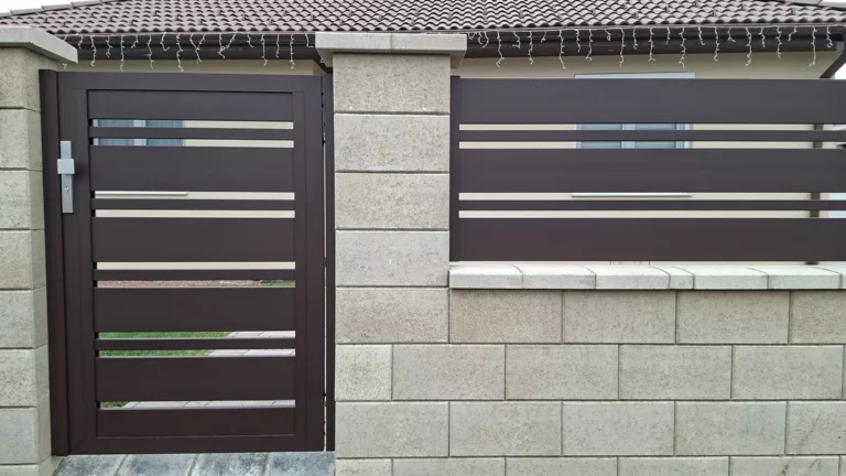 160x24mm csokibarna alumínium kerítésléc